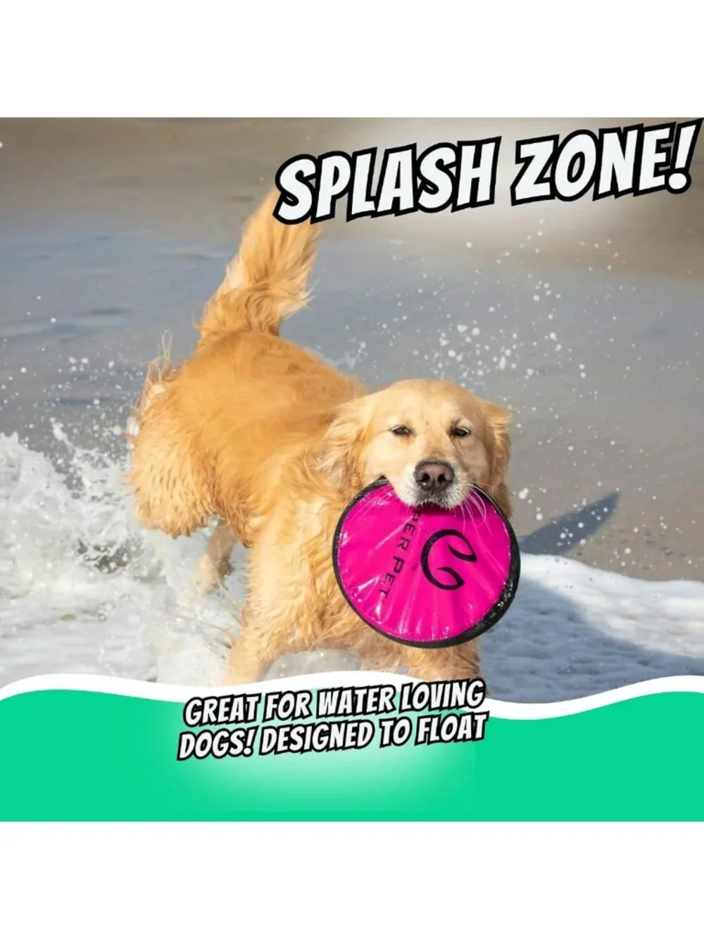 Soft Flying Disc Dog Toy - 9 Inch, Floats on Water, 2 Pack, Perfect for Fetch